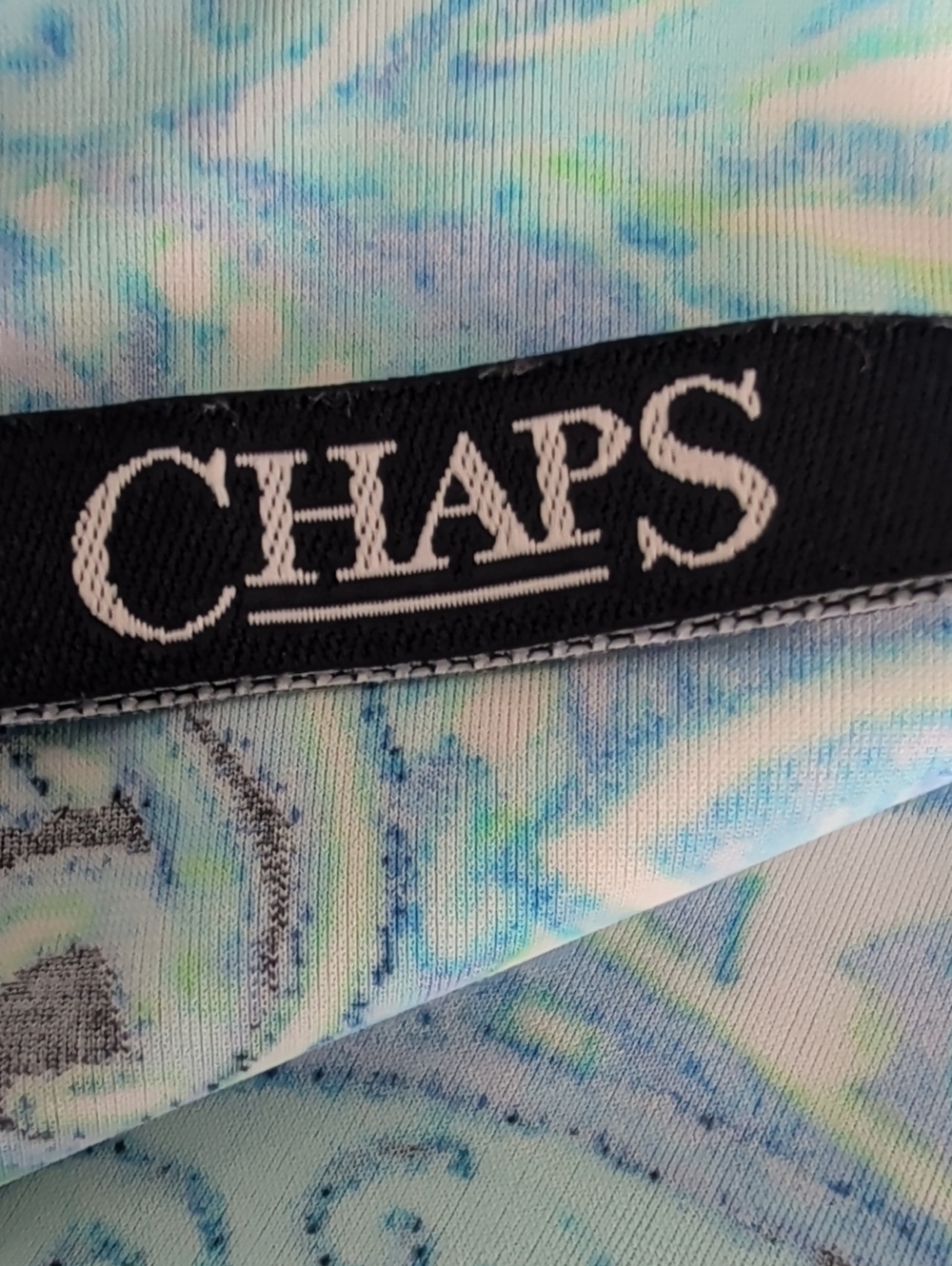 Chaps Paisley Halter Tankini Swim Top - Picture 7 of 10